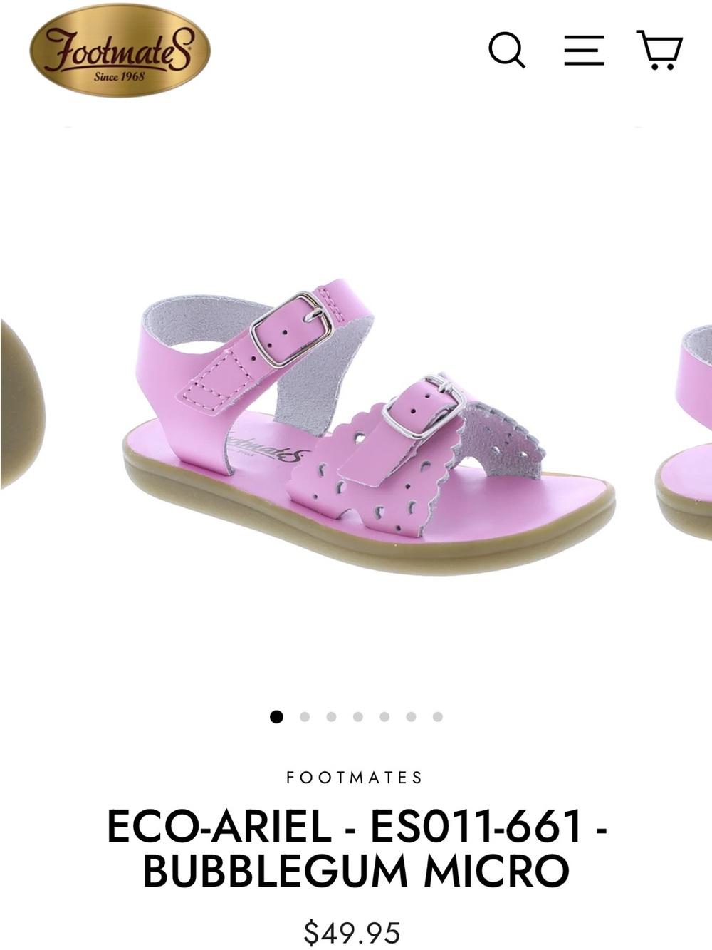 Footnotes pink sandals